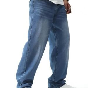 Men Jeans || Wide leg jeans for men || Loose jeans for men || Baggy